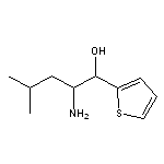 2-amino-4-methyl-1-(thiophen-2-yl)pentan-1-ol