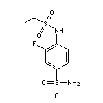 3-fluoro-4-(propane-2-sulfonamido)benzene-1-sulfonamide