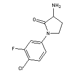 3-amino-1-(4-chloro-3-fluorophenyl)pyrrolidin-2-one