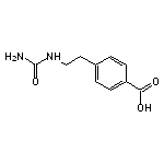 4-[2-(carbamoylamino)ethyl]benzoic acid