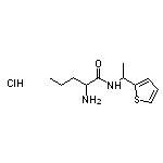 2-amino-N-[1-(thiophen-2-yl)ethyl]pentanamide hydrochloride