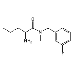 2-amino-N-[(3-fluorophenyl)methyl]-N-methylpentanamide