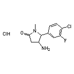 4-amino-5-(4-chloro-3-fluorophenyl)-1-methylpyrrolidin-2-one hydrochloride