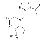 2-({[1-(difluoromethyl)-1H-imidazol-2-yl]methyl}(1,1-dioxo-1$l^{6}-thiolan-3-yl)amino)acetic acid