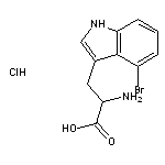 2-amino-3-(4-bromo-1H-indol-3-yl)propanoic acid hydrochloride