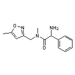 2-amino-N-methyl-N-[(5-methyl-1,2-oxazol-3-yl)methyl]-2-phenylacetamide