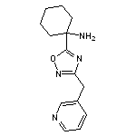 1-[3-(pyridin-3-ylmethyl)-1,2,4-oxadiazol-5-yl]cyclohexan-1-amine