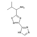 2-methyl-1-[3-(4H-1,2,4-triazol-3-yl)-1,2,4-oxadiazol-5-yl]propan-1-amine