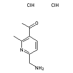 1-[6-(aminomethyl)-2-methylpyridin-3-yl]ethan-1-one dihydrochloride