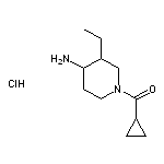 1-cyclopropanecarbonyl-3-ethylpiperidin-4-amine hydrochloride