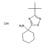 1-(3-tert-butyl-1,2,4-oxadiazol-5-yl)cyclohexan-1-amine hydrochloride