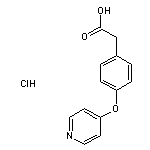 2-[4-(pyridin-4-yloxy)phenyl]acetic acid hydrochloride