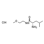 (2S)-2-amino-N-(2-methoxyethyl)-4-methylpentanamide hydrochloride