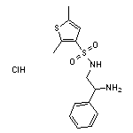 N-(2-amino-2-phenylethyl)-2,5-dimethylthiophene-3-sulfonamide hydrochloride