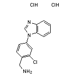 [4-(1H-1,3-benzodiazol-1-yl)-2-chlorophenyl]methanamine dihydrochloride