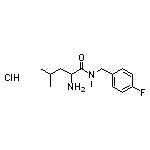 2-amino-N-[(4-fluorophenyl)methyl]-N,4-dimethylpentanamide hydrochloride