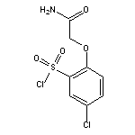 2-(carbamoylmethoxy)-5-chlorobenzene-1-sulfonyl chloride