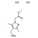 methyl 2-[4-(aminomethyl)-3,5-dimethyl-1H-pyrazol-1-yl]acetate dihydrochloride