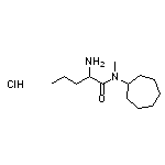 2-amino-N-cycloheptyl-N-methylpentanamide hydrochloride