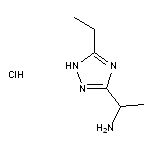 1-(5-ethyl-1H-1,2,4-triazol-3-yl)ethan-1-amine hydrochloride