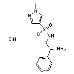 N-(2-amino-2-phenylethyl)-1-methyl-1H-pyrazole-4-sulfonamide hydrochloride