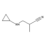 3-(cyclopropylamino)-2-methylpropanenitrile