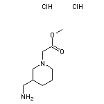 methyl 2-[3-(aminomethyl)piperidin-1-yl]acetate dihydrochloride