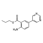 propyl 2-amino-5-(pyrimidin-5-yl)benzoate