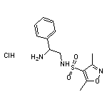 N-(2-amino-2-phenylethyl)-3,5-dimethyl-1,2-oxazole-4-sulfonamide hydrochloride