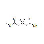 5-methoxy-3,3-dimethyl-5-oxopentanoic acid