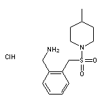 (2-{[(4-methylpiperidin-1-yl)sulfonyl]methyl}phenyl)methanamine hydrochloride