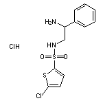 N-(2-amino-2-phenylethyl)-5-chlorothiophene-2-sulfonamide hydrochloride