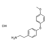 2-[4-(4-methoxyphenoxy)phenyl]ethan-1-amine hydrochloride