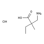 2-(aminomethyl)-2-methylbutanoic acid hydrochloride