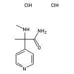 2-(methylamino)-2-(pyridin-4-yl)propanamide dihydrochloride