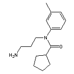 N-(3-aminopropyl)-N-(3-methylphenyl)cyclopentanecarboxamide