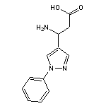 3-amino-3-(1-phenyl-1H-pyrazol-4-yl)propanoic acid