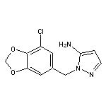 1-[(7-chloro-2H-1,3-benzodioxol-5-yl)methyl]-1H-pyrazol-5-amine