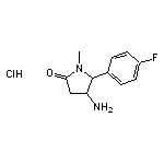 4-amino-5-(4-fluorophenyl)-1-methylpyrrolidin-2-one hydrochloride