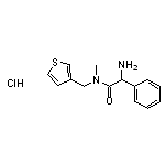 2-amino-N-methyl-2-phenyl-N-(thiophen-3-ylmethyl)acetamide hydrochloride