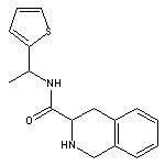 N-[1-(thiophen-2-yl)ethyl]-1,2,3,4-tetrahydroisoquinoline-3-carboxamide