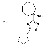 1-[5-(oxolan-3-yl)-1,2,4-oxadiazol-3-yl]cycloheptan-1-amine hydrochloride