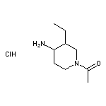 1-(4-amino-3-ethylpiperidin-1-yl)ethan-1-one hydrochloride