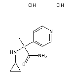 2-(cyclopropylamino)-2-(pyridin-4-yl)propanamide dihydrochloride