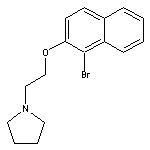 1-{2-[(1-bromonaphthalen-2-yl)oxy]ethyl}pyrrolidine