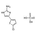 4-(5-chlorothiophen-2-yl)-1H-imidazol-2-amine, sulfuric acid