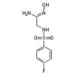 2-(4-fluorobenzenesulfonamido)-N’-hydroxyethanimidamide