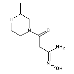 N’-hydroxy-3-(2-methylmorpholin-4-yl)-3-oxopropanimidamide