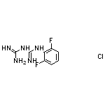 1-carbamimidamido-N-(2,6-difluorophenyl)methanimidamide hydrochloride