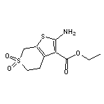 ethyl 2-amino-4,7-dihydro-5H-thieno[2,3-c]thiopyran-3-carboxylate 6,6-dioxide